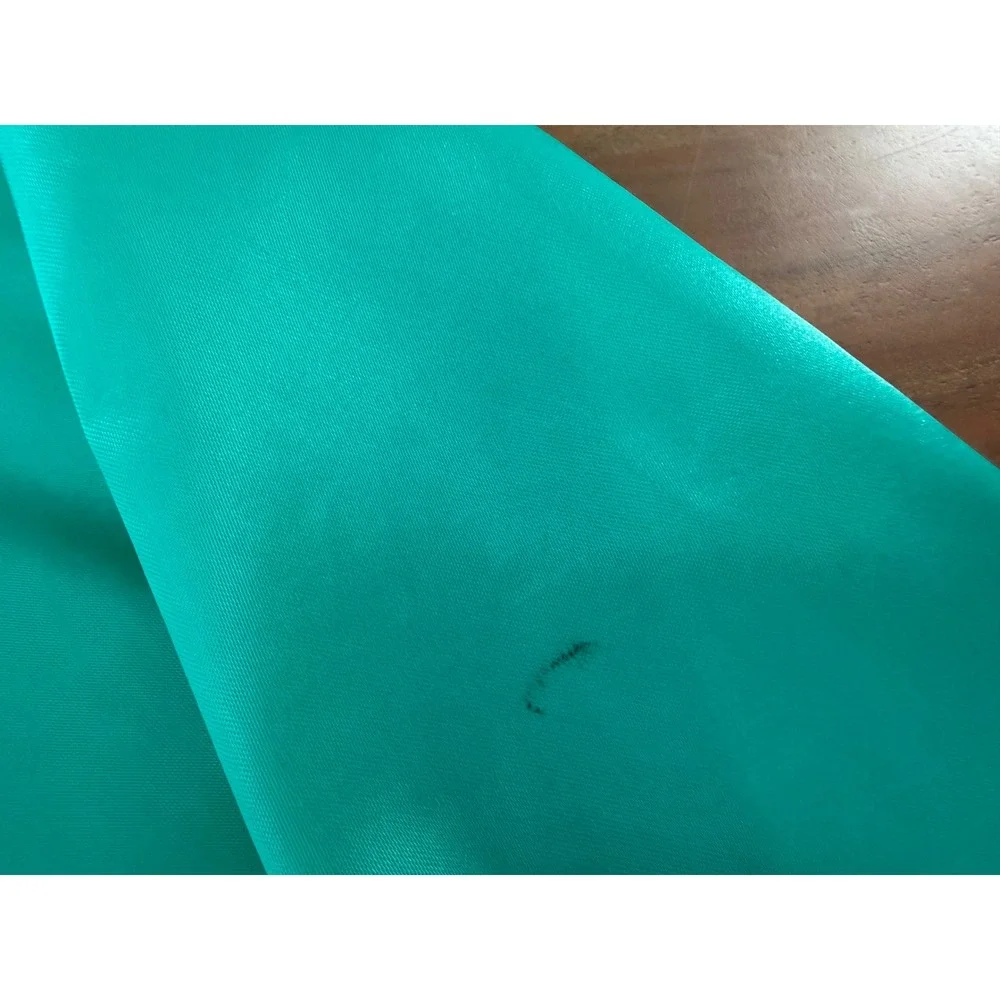Vintage WestArk Bowling Jacket XL Teal Satin Bomber 1994 Champion Made in USA